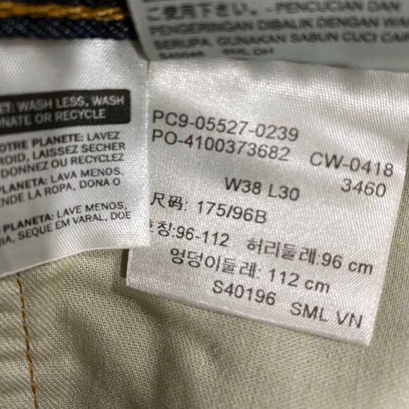 NEW With Tags Levi's 527 Slim Bootcut Jeans 38 x 30 Dark Wash with Fading - Picture 5 of 13